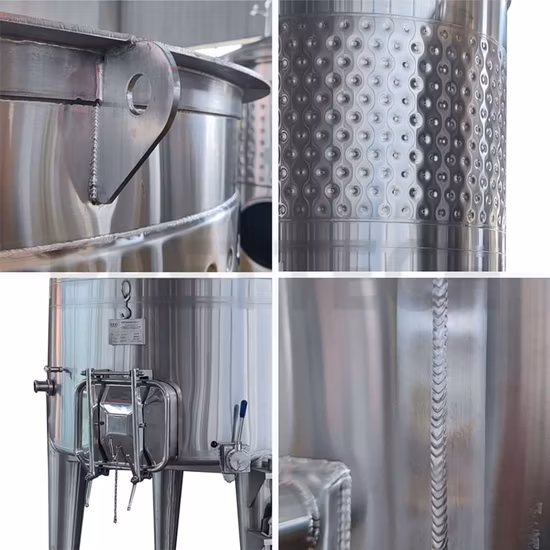 Tanque de vinho de capacidade variável de aço inoxidável ambiental de resistência à corrosão