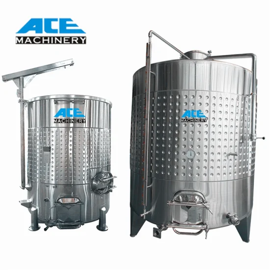 Preço de fábrica 2000L 3000L 5000L Tampa flutuante de volume variável Tanque de aço inoxidável para fermentação de vinho