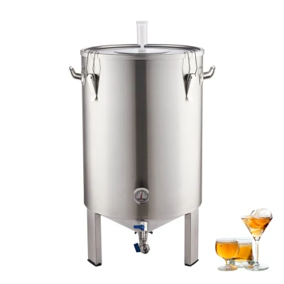 Tanque de fermentação de cerveja personalizável 20L 30L 60L 70L Equipamento de fermentador de cerveja Cônico Equipamento de cervejaria Brewhouse