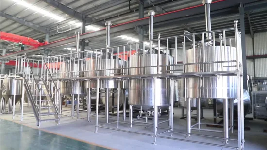 Projeto Turnkey 2000L Fábrica de Produção de Cerveja Industrial Máquina de Cervejaria