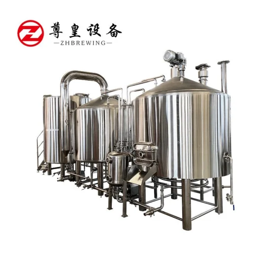 Equipamento para fabricação de cerveja AISI304 1.000 L com aquecimento a vapor