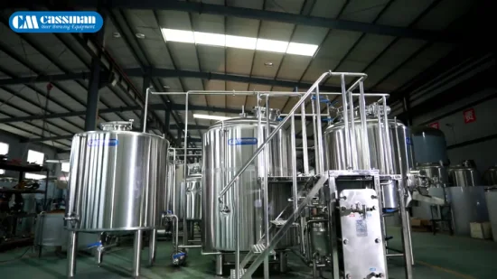 Equipamento industrial para fabricação de cerveja em aço inoxidável 1000L 1500L Cervejaria