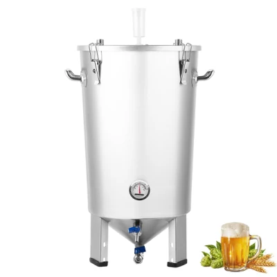 Tanque de fermentação de cerveja personalizável 20L 30L 60L 70L Equipamento de fermentador de cerveja Cônico Equipamento de cervejaria Brewhouse